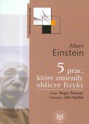 Okładka książki 5 prac które zmieniły oblicze fizyki