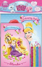 Opakowanie Blok kolorowanek z kredkami. Palace Pets