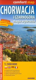Opakowanie Chorwacja i Czarnogóra Mapa wybrzeża 1:300 000