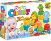 Okładka książki Clemmy Baby. Klocki zwierzaki, kształty i kolory