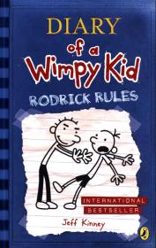 Diary of a Wimpy Kid Rodrick Rules. Autor: Jeff Kinney. Dadada.pl Okładka książki Diary of a Wimpy Kid Rodrick Rules