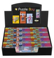Opakowanie Display, IQ-Test Puzzle Boy, 3 rodzaje, drewno, posortowane