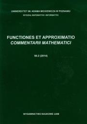 Functiones et approximatio 50.2. Wydawca: Wydawnictwo Naukowe UAM. Dadada.pl Opakowanie Functiones et approximatio 50.2