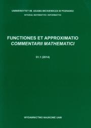 Functiones et approximatio commentarii mathematici 51.1. Wydawca: Wydawnictwo Naukowe UAM. Dadada.pl Opakowanie Functiones et approximatio commentarii mathematici 51.1