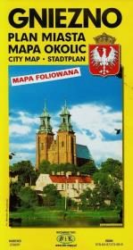 Opakowanie Gniezno plan miasta plan okolic
