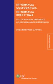 Okładka książki Informacja gospodarcza Informacja kredytowa