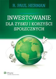 Okładka książki Inwestowanie dla zysku i korzyści społecznych