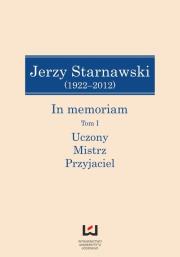 Opakowanie Jerzy Starnawski (1922-2012) In memoriam tom 1/2
