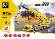 Okładka książki Klocki Blocki Na budowie Dźwig 380 elementów