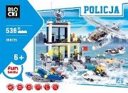 Okładka książki Klocki Blocki Policja wodna 536 elementów