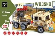 Okładka książki Klocki Blocki Wojsko Wyrzutnia rakiet 210 elementów