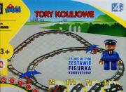 Opakowanie Klocki MUBI Tory kolejowe 28 elementów