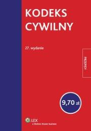 Kodeks cywilny. Wydawca: Wolters Kluwer. Dadada.pl Opakowanie Kodeks cywilny