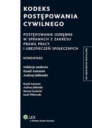 Kodeks postępowania cywilnego. Autor: Antonów Kamil, Suchacki Bartosz, Andrzej W. Jabłoński, Witkowski Jacek. Dadada.pl Okładka książki Kodeks postępowania cywilnego