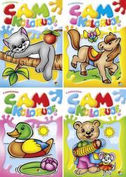 Okładka książki Kolorowanka 'Sam koloruje' (20 szt w paczce - mix wzorów)