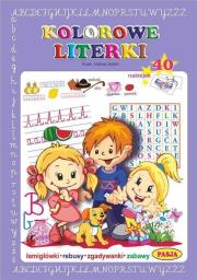 Kolorowe Literki. Autor: Halina Gołek. Dadada.pl Okładka książki Kolorowe Literki