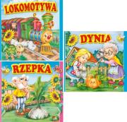 Okładka książki Książeczka do czytania 'sztywne strony ' (15 szt w paczce - mix wzorów)