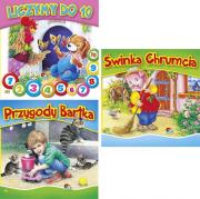 Okładka książki Książeczka do czytania 'sztywne strony ' (15 szt w paczce - mix wzorów)