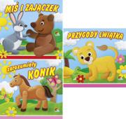 Okładka książki Książeczka do czytania 'sztywne strony ' (15 szt w paczce - mix wzorów)