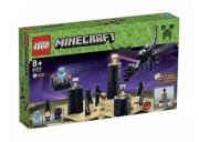 Okładka książki LEGO Minecraft Smok kresu