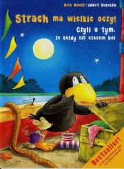 Mały Kruk. Strach ma wielkie oczy!. Autor: Nele Moost. Dadada.pl Okładka książki Mały Kruk. Strach ma wielkie oczy!