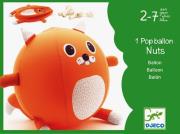 Materiałowa piłka z zestawem balonów Nuts ball. Wydawca: Djeco. Dadada.pl Opakowanie Materiałowa piłka z zestawem balonów Nuts ball
