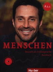 Menschen A2.1 KB + DVD-ROM HUEBER. Autor: Habersack Charlotte, Pude Angela, Specht Franz. Dadada.pl Okładka książki Menschen A2.1 KB + DVD-ROM HUEBER