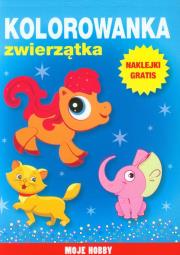Moje Hobby. Kolorowanka Zwierzątka. Autor: Pawlicka Kamila. Dadada.pl Okładka książki Moje Hobby. Kolorowanka Zwierzątka
