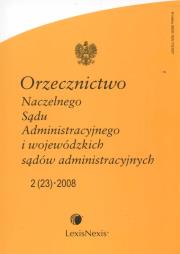 Opakowanie Orzecznictwo Naczelnego Sądu Administracyjnego i wojewódzkich sądów administracyjnych 2008/05
