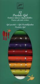 Pastele żelowe klasyczne 12 kolorów. Wydawca: Djeco. Dadada.pl Opakowanie Pastele żelowe klasyczne 12 kolorów