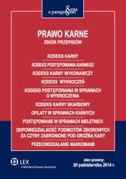 Okładka książki Prawo karne. Zbiór przepisów