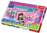 Okładka książki Puzzle 2x50 Lumi Color. Zwierzaki Pet Shop