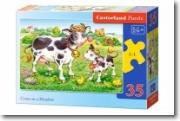 Okładka książki Puzzle 35 - Krowy na łące CASTOR