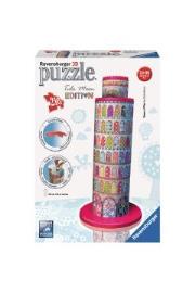 Okładka książki Puzzle 3d 216 el tula moon krzywa wieza w pizie