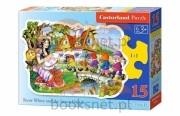 Okładka książki Puzzle konturowe 15 - Królewna Śnieżka i... CASTOR