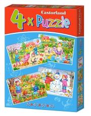 Okładka książki Puzzle x 4 - Four Seasons CASTOR