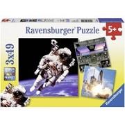 Okładka książki Ravensburger - Puzzle Fascynujący kosmos 3 x 49 elem.