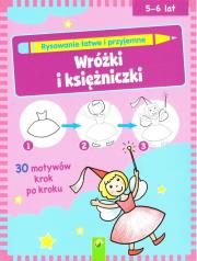 Rysowanie łatwe i przyjemne - Wróżki i księżniczki. Autor: Viola Reese. Dadada.pl Okładka książki Rysowanie łatwe i przyjemne - Wróżki i księżniczki