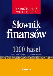 Okładka książki Słownik finansów
