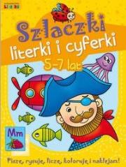 Okładka książki Szlaczki, literki i cyferki 5-7 lat LITERKA