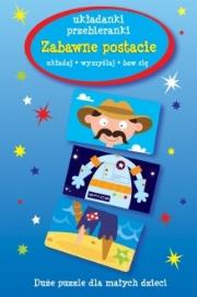 Okładka książki Układanki-przebieranki. Zabawne postacie