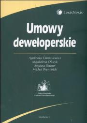 Umowy deweloperskie. Autor: Damasiewicz Agnieszka, Olczyk Magdalena, Szuster Sergiusz. Dadada.pl Okładka książki Umowy deweloperskie
