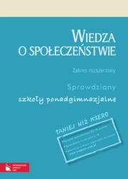 Okładka książki Wiedza o społeczeństwie Sprawdziany Zakres rozszerzony