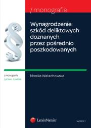 Wynagrodzenie szkód deliktowych doznanych przez pośrednio poszkodowanych  na skutek śmierci albo usz. Autor: Wałachowska Monika. Dadada.pl Okładka książki Wynagrodzenie szkód deliktowych doznanych przez pośrednio poszkodowanych  na skutek śmierci albo usz