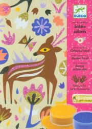 Okładka książki Zestaw artystyczny - Obrazki z piasku Leśny świat