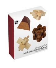 Zestaw łamigł.drewnianych mini 4 szt IQ Test. nr.kat PPUQ1222. Autor: Professor Puzzle. Dadada.pl Okładka książki Zestaw łamigł.drewnianych mini 4 szt IQ Test. nr.kat PPUQ1222