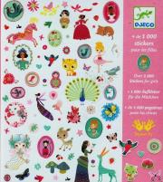 Opakowanie Zestaw naklejek 1000 szt dla dziewczynki