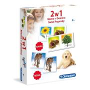 Okładka książki 2w1 Memo + Domino. Świat przyrody