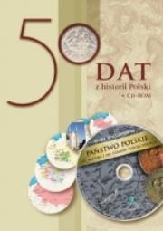 Okładka książki 50 dat z historii Polski + płyta CD