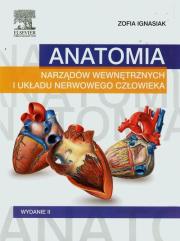Okładka książki Anatomia narządów wewnętrznych i układu nerwowego człowieka